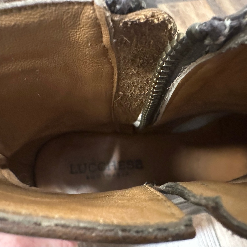 Lucchese Rich Brown Ankle Booties - Picture 3 of 15
